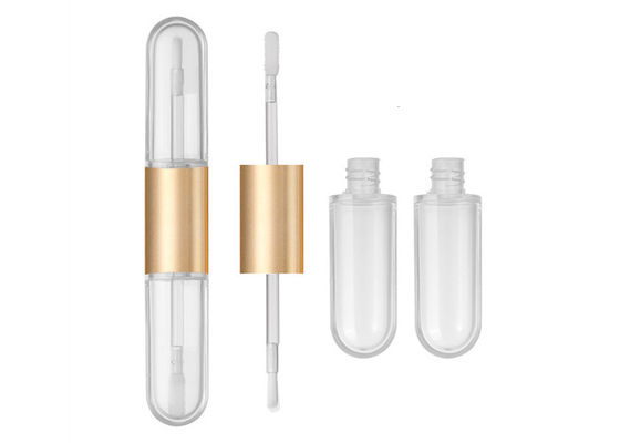 Double headed 4ml clear Lip Gloss Empty Lipgloss Tubes for new deign