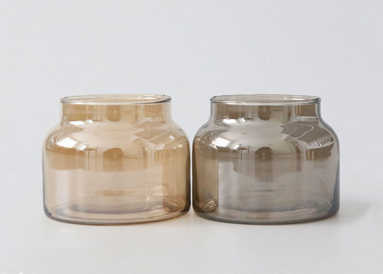 Customized Elegant Romantic Round Glass Candle Jar Decoration Candle Jar for Home