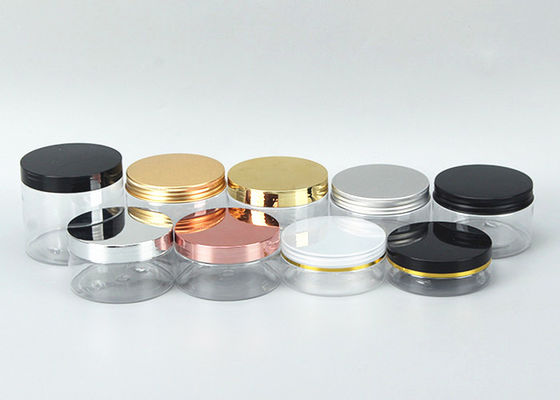 Plastic Packaging Jars with Plastic Lid Food Grade Jelly Jar Eco Friendly Wide Mouth Clear White Black Plastic Pet Jar
