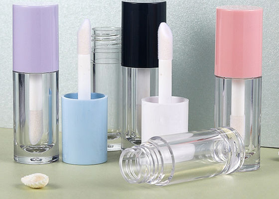6ml plastic Pink Custom Private Label Lip Glaze Tube Packaging Lip Gloss Tube