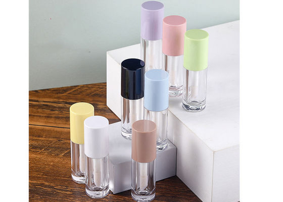 6ml plastic Pink Custom Private Label Lip Glaze Tube Packaging Lip Gloss Tube
