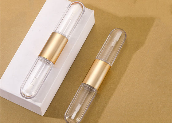 Double headed 4ml clear Lip Gloss Empty Lipgloss Tubes for new deign