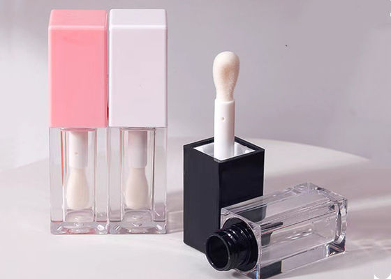 Square 5ml  pink black Empty Lip Gloss Bottle Makeup Lipgloss Tube