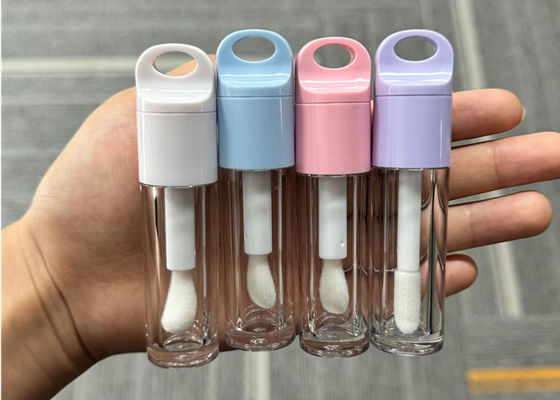 Empty Makeup Packaging Heart Shape Luxury Containers 6ml Big Brush Lip Gloss Tubes