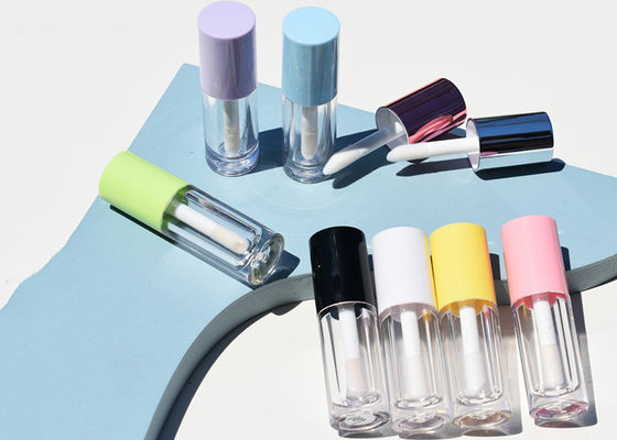 AS Empty 6ml Cute Lid Rose Gold/gold/sliver Lip Gloss Bottle with Big Brush