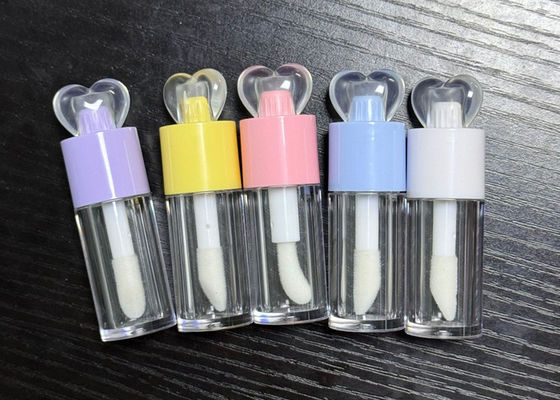 Make Your Own Beauty 4ml Love Shaped Empty Lip Gloss Tubes For Girls