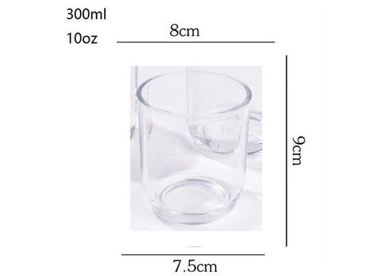 300ml Clear Rainbow Cambridge Style Glass Candle Jar for Candle Making
