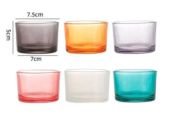 Custom Style 140ml Luxury Christmas Present Candle Vessels Empty Luxury Glass Candle Jars for Candle