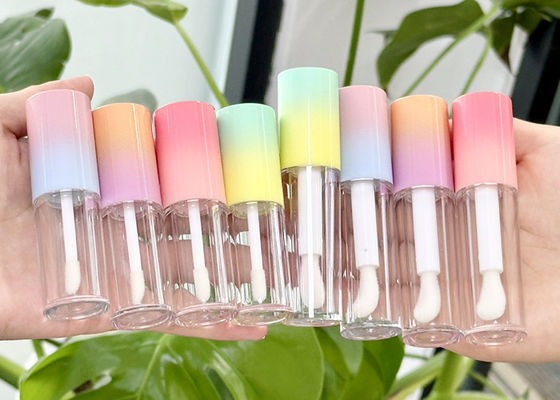 Empty 4ml 6ml Makeup Packaging Heart Shape Luxury Containers 6ml Big Brush Lip Gloss Tubes