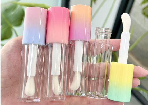Empty 4ml 6ml Makeup Packaging Heart Shape Luxury Containers 6ml Big Brush Lip Gloss Tubes
