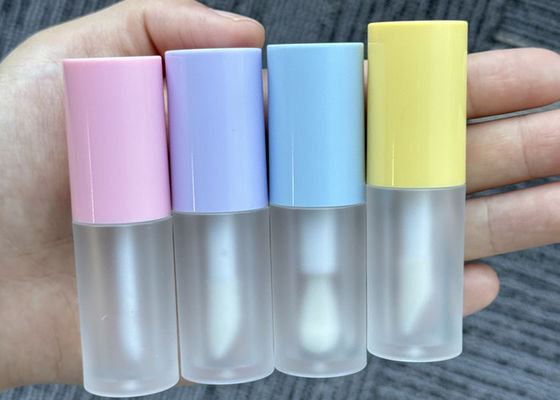 Pink Yellow Clear Blue 4ml Lovely Lip Gloss Tube with Lip Oil Container