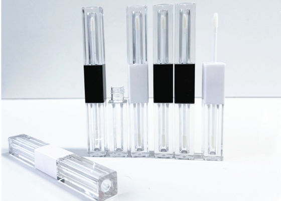 AS Empty 1.5ml*2 Square Double Sided Lip Gloss Tube For Makeup Packaging