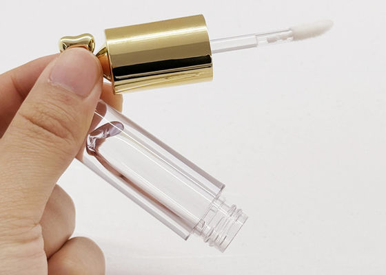 Custom Logo 2.5ml Golden bow tie Top Lipgloss tube For Comestic Packaging