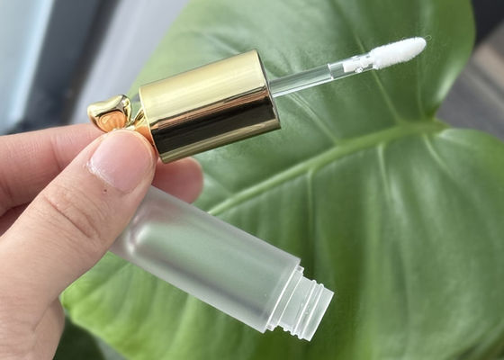 Custom Logo 2.5ml Golden bow tie Top Lipgloss tube For Comestic Packaging