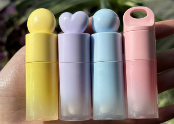 Custom Logo 4ml 6ml Cylindrical Gradient Design Empty Lip Gloss Tubes