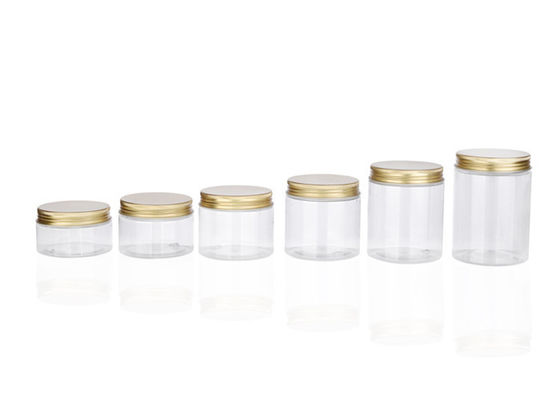 150ml 200ml 250ml 500ml 8 oz  clear Cookie Peanut Food Butter Cream Cosmetic Plastic Jars with Lids