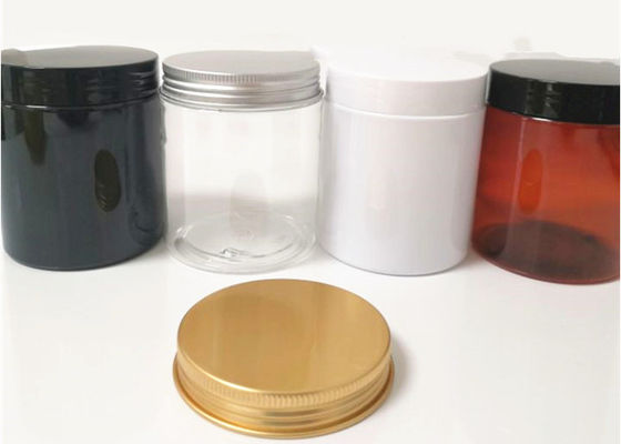 PET Jars 30ml 50ml 80ml 100ml 120ml 150ml 200ml 250ml 400ml 500ml White Glossy Plastic Body Butter Jars With Liner Lids