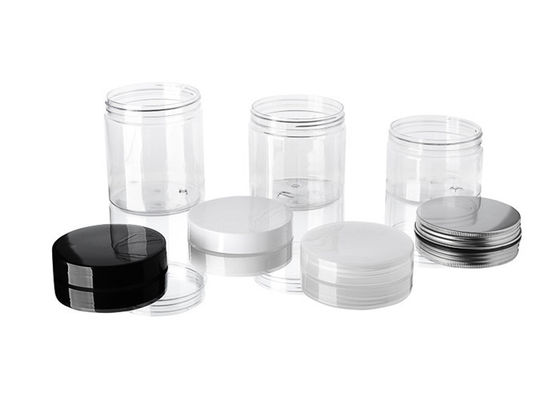 150ml 200ml 250ml 500ml 8 oz  clear Cookie Peanut Food Butter Cream Cosmetic Plastic Jars with Lids