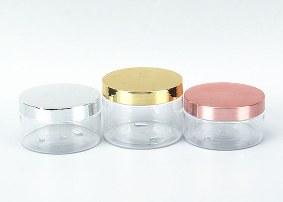 Plastic Packaging Jars with Plastic Lid Food Grade Jelly Jar Eco Friendly Wide Mouth Clear White Black Plastic Pet Jar