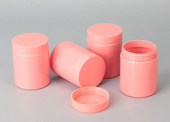 Custom Frosted clear White Black Amber Blue pink Empty Plastic Pet Jar Wide Mouth Cosmetic Container