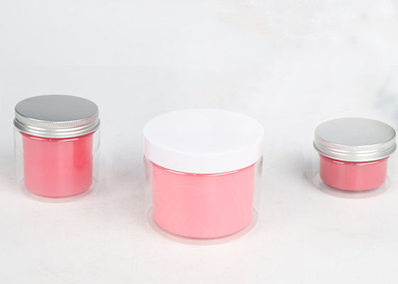 Plastic Double Wall Jar Cream Frosted Body Butter Jars Plastic Jars With Lid