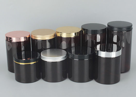 Pet Plastic Jar for Play Dough Packaging Pet Round Jar with Aluminium Lid Pet Round Storage Jar