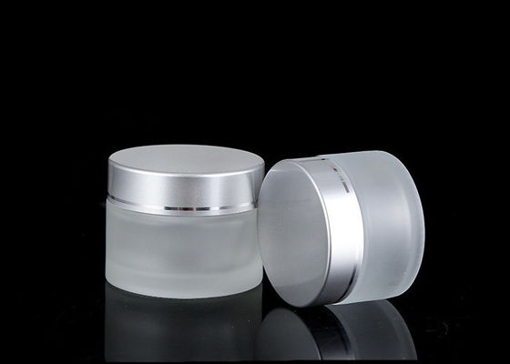5g 10g 15g 20g 30g 50g Wide Mouth Matte Empty Facial Glass Cream Lotion Jar with White Black Gold Lid