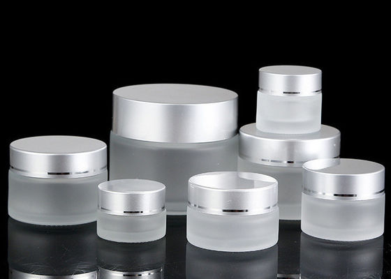 5g 10g 15g 20g 30g 50g Wide Mouth Matte Empty Facial Glass Cream Lotion Jar with White Black Gold Lid