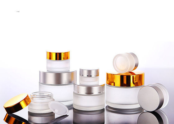 5g 10g 15g 20g 30g 50g 60g 100g 200g Empty Frosted clear Cosmetic Glass Cream Jar with Screw Lid for Skin Care