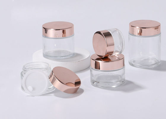 30g Glass Ointment Bottle With Aluminum Cap for Hand Cream Mask 50g Cosmetic Cream Versatile for Chemical Use