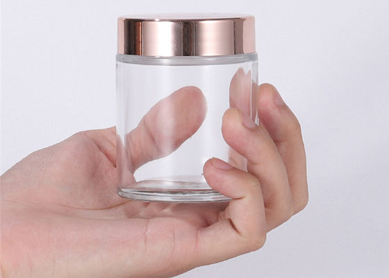 30g Glass Ointment Bottle With Aluminum Cap for Hand Cream Mask 50g Cosmetic Cream Versatile for Chemical Use