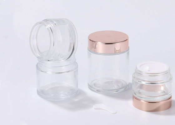 30g Glass Ointment Bottle With Aluminum Cap for Hand Cream Mask 50g Cosmetic Cream Versatile for Chemical Use