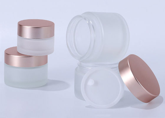 30g Glass Ointment Bottle With Aluminum Cap for Hand Cream Mask 50g Cosmetic Cream Versatile for Chemical Use