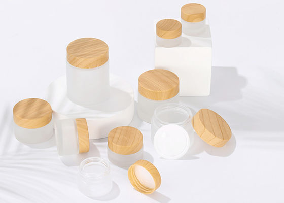 Glass Jars with Aluminum Lids Empty Glass Sample Jars for Makeup Lip Scrub Balm Lotions
