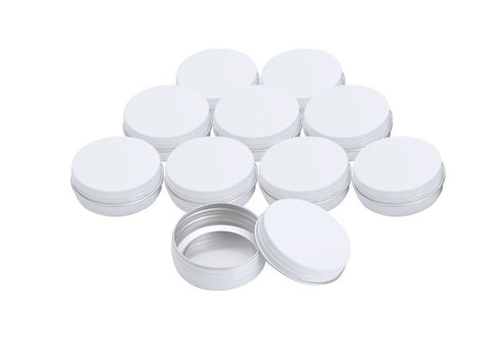 White Seal Cream Tin Containers Hand Cream Packaging Aluminum Cosmetic Tin