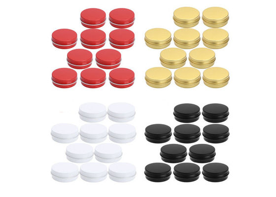 White Seal Cream Tin Containers Hand Cream Packaging Aluminum Cosmetic Tin
