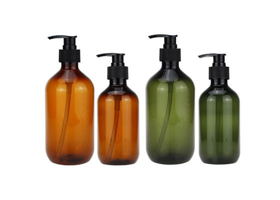 300ml 500ml Amber Green Black Soap Dispenser Bottles Refillable Shampoo Shower Gel Liquid Container Lotion Bottles with Pump
