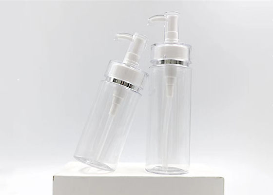 100ml 150ml 200ml 300ml 500ml Luxury Gold Silver Line Pump Clear Cosmetic Plastic Bottle Shampoo Skincare Body Lotion Bottle