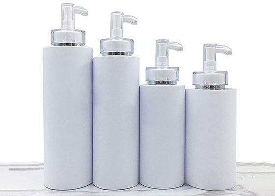 100ml 150ml 200ml 250ml 300ml 350ml 400ml 500ml White Pump Bottle with Gold Silver Line Cap