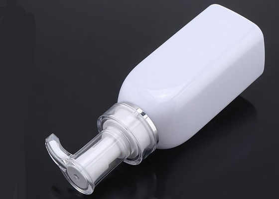 500ml White Pump Bottle with Gold Silver Line Cap Cosmetic Pump Bottle for Lotion Cream