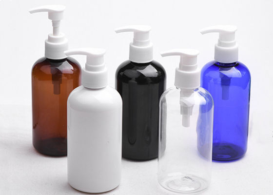 250ml clear amber  black Cosmetic Plastic Lotion Bottle For skincare product