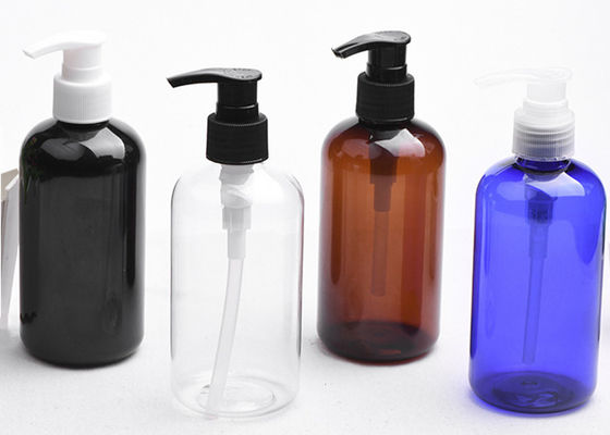 250ml clear amber  black Cosmetic Plastic Lotion Bottle For skincare product