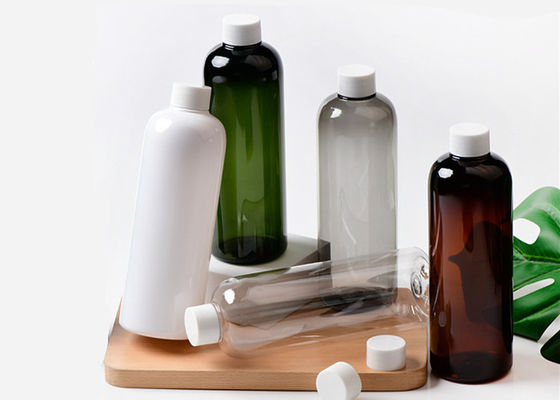 500ml Clear Amber  Black Plastic Lotion Bottle For Skincare Packaging