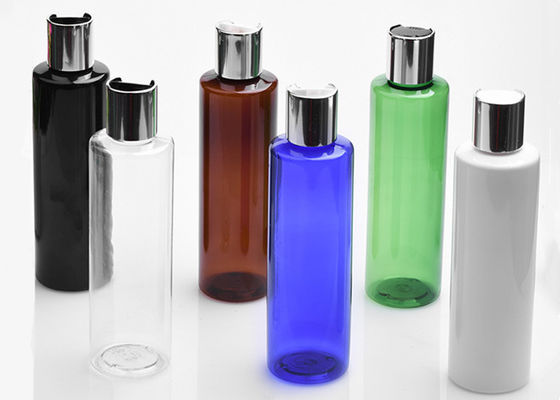 200ml Custom Logo Clear Amber  Black Skincare Plastic flip cover Bottle