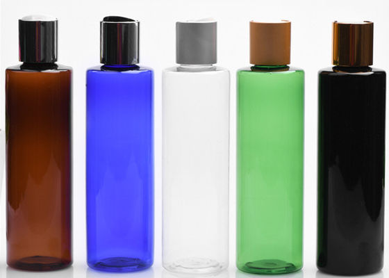 200ml Custom Logo Clear Amber  Black Skincare Plastic flip cover Bottle