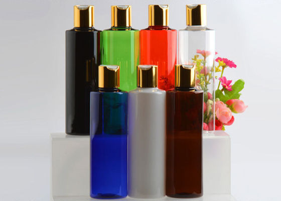 250ml Custom Clear Amber  Black Skincare Plastic flip cover Bottle
