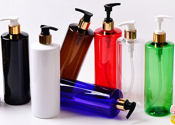 500ml Custom Clear Amber  Black Skincare Plastic pump Bottle