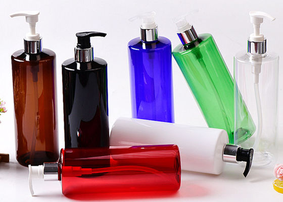 500ml Custom Clear Amber  Black Skincare Plastic pump Bottle