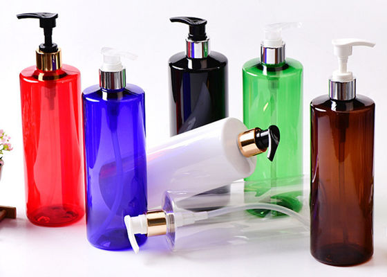 500ml Custom Clear Amber  Black Skincare Plastic pump Bottle