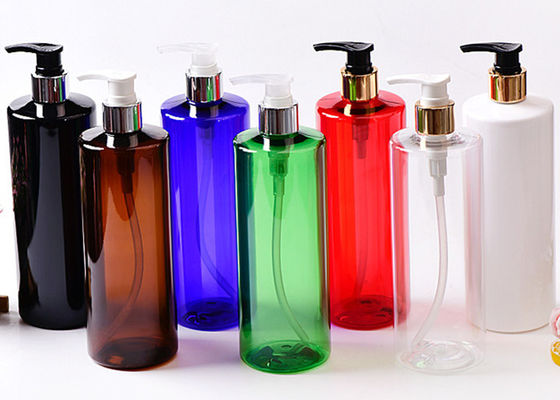 500ml Custom Clear Amber  Black Skincare Plastic pump Bottle